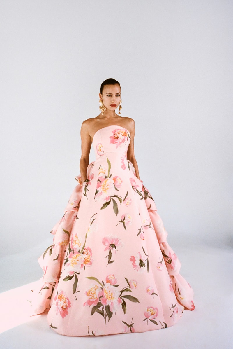 Carolina herrera pink gown outlet